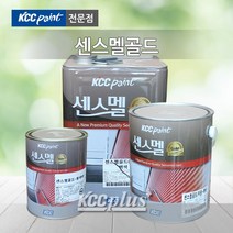 KCC 센스멜골드 3.78L 에나멜페인트 목재 및 철재 유광 무광 외부용 내부용, 진회색(유광)