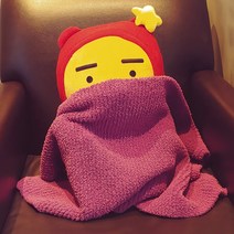 뜨개질 무릎담요 뜨기 DIY 뜨개세트, 화이트