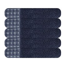 송월타올 호텔 컬렉션 톤 돌잔치 결혼 행사 기념 수건 답례품, 5장, 청색