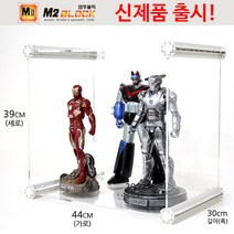 [엠블럭] 아이언맨피규어 핫토이피규어 건담 건프라 진열장 장식장 아크릴케이스 엠투블럭 M2-5번 1칸형, 프레임색상-흰색
