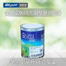 KCC 숲으로 에이스 외부용 0.9L(무광) 내부용 벽화 베란다 외부수성페인트, green(LK30E)