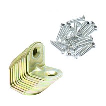 꺽쇠 코너경첩 극소형 10개세트 + 25mm 20개 목공나사 포함 평코너