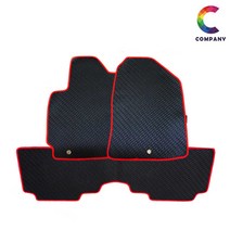 TNC 차량용 고무매트 테두리 색상 선택가능, 쌍용 티볼리에어(16년3월~)(5P), 실내매트, 쌍용