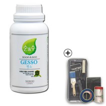 노루페인트 다용도용 순앤수 젯소 0.5L 풀세트, 백색 무광