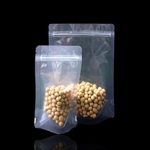 PET 투명 스탠딩 지퍼백 지퍼봉투 13cmX20cm 100매, 13cmX20cm 밑지4cm_밑면7cm