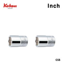 Koken 코켄 코겐 1/2SQ 6각 12각 핸드소켓 복스알 인치, 12각 1-7/16인치