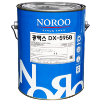 노루페인트 DX-5958 광택스 내부용 수성페인트 4L 반광, 화이트4