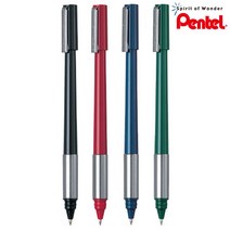 펜텔 라인스타일 볼펜 0.8mm, 블루, 1개
