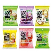 오리히로 곤약젤리 파우치 1박스(12봉지) 8가지 맛, 키위 (6개입) x 4봉지+자몽 (6개입) x 4봉지, 복숭아 (6개입) x 4봉지