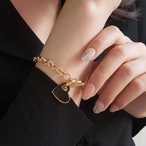 coco샵 하트 체인 럭셔리 명품 여성 팔찌 우정팔찌