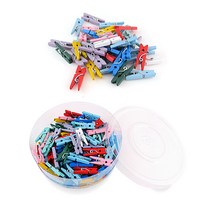 attizone 나무집게 칼라나무집게 원목나무집게 사진집게, 칼라나무집게(소)