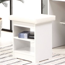 [방친구] 니브 오픈수납 서랍장, 14_화장대 의자i 화이트