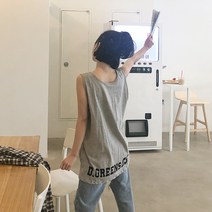 핑크시슬리 디그린 레터링 롱나시
