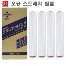 오공 공업용랩 스트레치필름 1박스, 1) 오공스트레치필름 12micX500mmX400m (4롤)