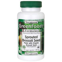 스완슨 그린푸드 스프라우티드 브로콜리 씨드 400mg 베지 캡슐, 60개입, 1개, 60정