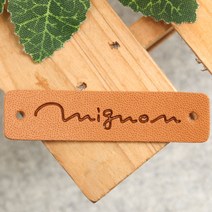 패션메이드 프랑스자수 라벨 가죽라벨 디자인라벨 메탈라벨 핸드메이드라벨 label 종이라벨, 가죽라벨(3개입)-No.10