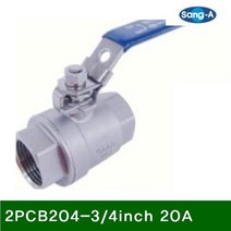 상아뉴매틱 6302627 스테인리스 볼밸브 2PCB204-3/4Inch 20A (1EA)