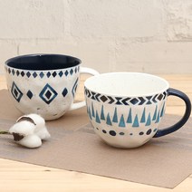 스칸디나비아 시리얼 빅머그2P 스프머그/큰머그잔/커피잔/도자기잔/커피컵