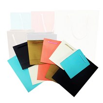 바미샵 무지 종이쇼핑백 두꺼운아트지 다양한컬러 선물포장, 핑크(소), 1개