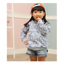 [이솝스토리] 후드 곰돌이 긴팔티 후드티 데일리티 아동티 유아티 유치원티 어린이집티