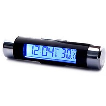 차량용 2in1 디지털 시계 온도계 H-012 송풍구 자동차 악세사리 차량용시계, 1개