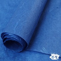 한결한지 전통한지 한지 다양한지, 01.색운용지13.진파란색, 2매