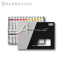 알파 학생용.아크릴물감 20ml*24색 아크릴물감