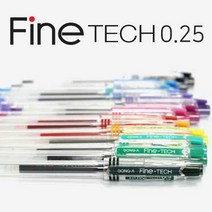 동아연필 파인테크 0.25mm 중성펜 베스트셀러, 파인테크0.25mm 38-파랑