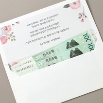 바른손 돈봉투 100매 세트 BH7242 청첩장