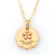 18K GOLD [미아방지목걸이]에그스틱메달목걸이_BP938