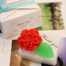 올데이 [KC인증]땡큐-카네이션 천연비누(사각형), 1세트