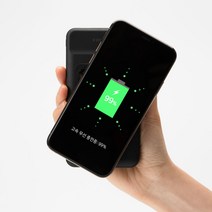 프롬비 척붙는 고속 무선 보조배터리 8000mAh C핀, 블랙