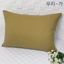 우리가 수제 순면80수 고밀도 바이오워싱면 알러지케어 푹신한 라텍스 메모리폼 베개커버50x70(커버만)