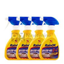 불스원 레인OK 발수코팅세정제 2in1-300ml 4개 유리 세척제 발수제 발포제 코팅제, 300ml