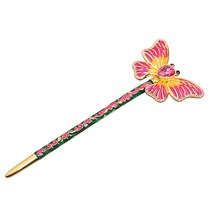 슈퍼식스 다채로운 컬러 금색 장식 비녀