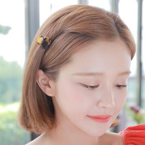 미스21 호피하트 헤어핀 머리핀