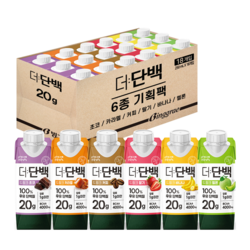 빙그레 더단백 드링크 6종 기획(초코 카라멜 커피 딸기 바나나 멜론) 총 18개, 250ml, 18개