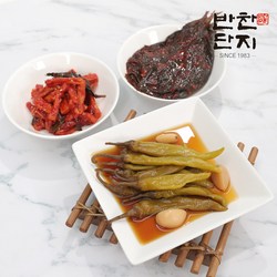 반찬단지 무말랭이1kg + 고추장아찌1kg + 깻잎무침1kg 인기반찬세트