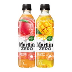 [무배] 자연은 더말린 500ml 2종(애플망고10+복숭아10) / 총 20페트