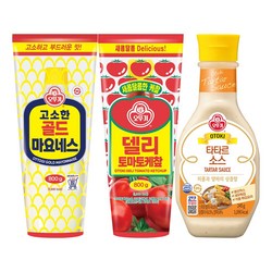 오뚜기 골드마요네스 800g 1개+델리토마토케찹 800g 1개+타타르소스 245g 1개
