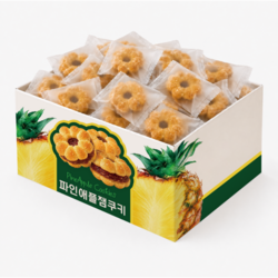 파인애플잼 쿠키 대용량 개별포장 간식, 1kg, 1개