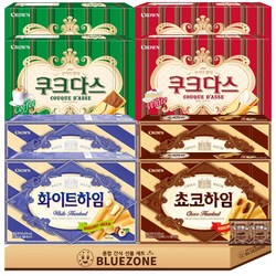 대용량 쿠크다스 하임 세트 쿠크다스커피128g 2개 쿠크다스화이트128g 2개 쵸코하임142g 2개 화이트하임142g 2개 몽실22g 2개, 1박스, 1124