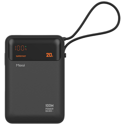 Morui 모루이 보조배터리 노트북 PD PPS 100w 20000mAh 대용량 초고속3.0 갤럭시 아이폰 여행용 게임용 기내반입, 블랙, MT-P10X