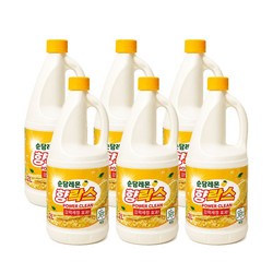 순담 레몬 향락스 표백/ 세제/ 세정제/ 레몬향, 6개, 2L
