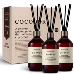 코코도르 프리미엄 디퓨저, 숲속새벽공기 500ml 3개로 집안에 자연을!