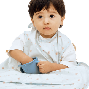 베이비클로 나시 지퍼형 이유식 턱받이