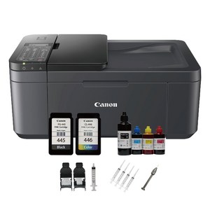 캐논 TR4645 팩스 복합기 프린터기 양면인쇄 무한리필 30회분 포함  TR4690 동일사양