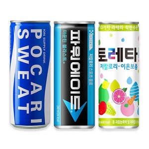 파워에이드 240ml 10캔 + 포카리스웨트 240ml 10캔 + 토레타 240ml 10캔, 이온음료 세트, 240ml