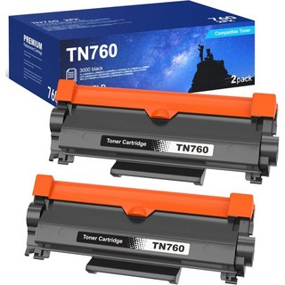Brother TN730TN760 TN730 TN 760 고수율 검정 카트리지 MFCL2710DW MFCL2750DW DCPL2550DW HLL2350DW HLL2395DW H, 2 Pack, 1개, 3000 black