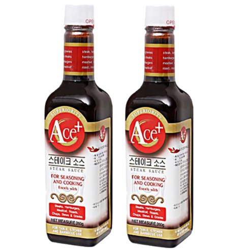 코리아제니스 ACE 플러스 스테이크소스, 260g, 2개